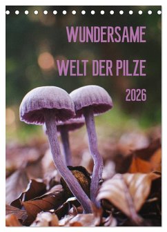 Cover Wundersame Welt der Pilze (Tischkalender 2026 DIN A5 hoch), CALVENDO Monatskalender