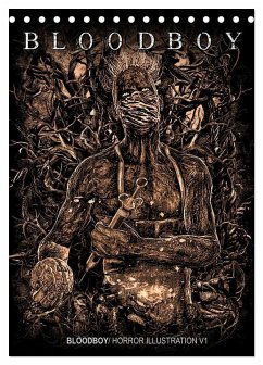 BLOODBOY/ HORROR ILLUSTRATION V1 (Tischkalender 2026 DIN A5 hoch), CALVENDO Monatskalender