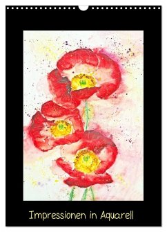 Impressionen in Aquarell (Wandkalender 2026 DIN A3 hoch), CALVENDO Monatskalender