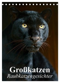 Cover Großkatzen. Raubkatzengesichter (Tischkalender 2026 DIN A5 hoch), CALVENDO Monatskalender