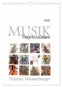 MUSIK Impressionen (Wandkalender 2026 DIN A4 hoch), CALVENDO Monatskalender