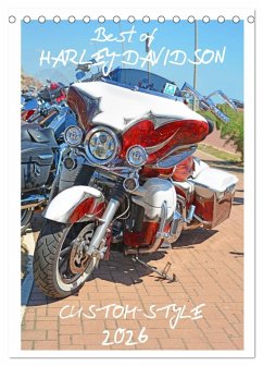 Best of Harley-Davidson Custom-Style 2026 (Tischkalender 2026 DIN A5 hoch), CALVENDO Monatskalender