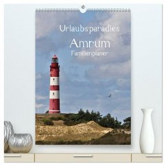 Urlaubsparadies Amrum / Familienplaner (hochwertiger Premium Wandkalender 2026 DIN A2 hoch), Kunstdruck in Hochglanz