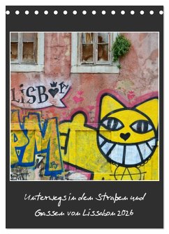 In den Straßen und Gassen von Lissabon 2026 (Tischkalender 2026 DIN A5 hoch), CALVENDO Monatskalender