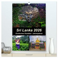 Sri Lanka 2026 - Exotisches Paradies - Jahresplaner (hochwertiger Premium Wandkalender 2026 DIN A2 hoch), Kunstdruck in Hochglanz