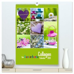 Cover Der kunterbunte Collagen Kalender (hochwertiger Premium Wandkalender 2026 DIN A2 hoch), Kunstdruck in Hochglanz