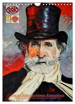 Cover PopArt Bilder berühmter Komponisten (Wandkalender 2026 DIN A4 hoch), CALVENDO Monatskalender