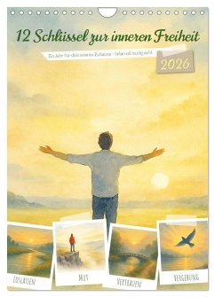 Cover 12 Schlüssel zur inneren Freiheit - Ein Jahr für dein inneres Zuhause - liebevoll, mutig, echt. (Wandkalender 2026 DIN A4 hoch), CALVENDO Monatskalender