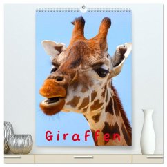 Giraffen (hochwertiger Premium Wandkalender 2026 DIN A2 hoch), Kunstdruck in Hochglanz Cover Giraffen (hochwertiger Premium Wandkalender 2026 DIN A2 hoch), Kunstdruck in Hochglanz