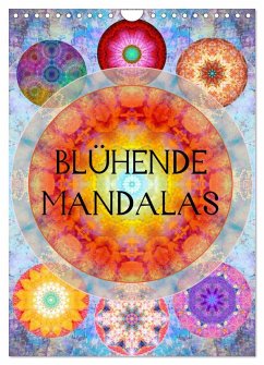 Cover Blühende Mandalas (Wandkalender 2026 DIN A4 hoch), CALVENDO Monatskalender