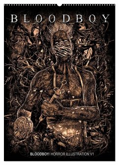 Cover BLOODBOY/ HORROR ILLUSTRATION V1 (Wandkalender 2026 DIN A2 hoch), CALVENDO Monatskalender