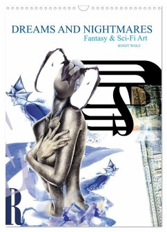 Cover Dreams and Nightmares - Fantasy & Sci-Fi Art / 2026 (Wandkalender 2026 DIN A3 hoch), CALVENDO Monatskalender