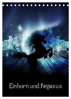 Cover Einhorn und Pegasus (Tischkalender 2026 DIN A5 hoch), CALVENDO Monatskalender