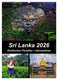 Sri Lanka 2026 - Exotisches Paradies - Jahresplaner (Wandkalender 2026 DIN A2 hoch), CALVENDO Monatskalender