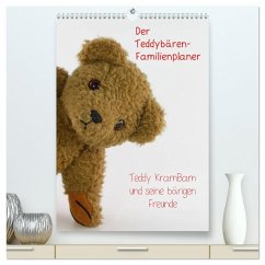 Cover Der Teddybären-Familienplaner (hochwertiger Premium Wandkalender 2026 DIN A2 hoch), Kunstdruck in Hochglanz