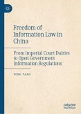 Freedom of Information Law in China Freedom of Information Law in China