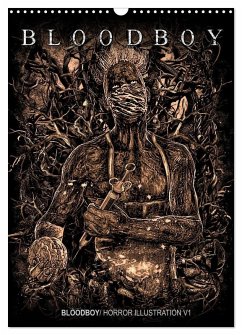 Cover BLOODBOY/ HORROR ILLUSTRATION V1 (Wandkalender 2026 DIN A3 hoch), CALVENDO Monatskalender