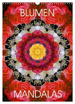 Cover BLUMEN MANDALAS (Wandkalender 2026 DIN A3 hoch), CALVENDO Monatskalender