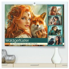 Cover Waldgeflüster. Die mystischen Frauen der alten Pfade (hochwertiger Premium Wandkalender 2026 DIN A2 quer), Kunstdruck in Hochglanz
