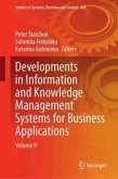 Developments in Information and Knowledge Management Systems for Business Applications Developments in Information and Knowledge Management Systems for Business Applications