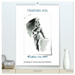 Cover FIGURINEN 2026 - Fashion von 1949 - Originale von Elina Ruffinengo (hochwertiger Premium Wandkalender 2026 DIN A2 hoch), Kunstdruck in Hochglanz