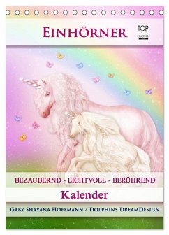 Cover Einhörner - Kalender (Tischkalender 2026 DIN A5 hoch), CALVENDO Monatskalender