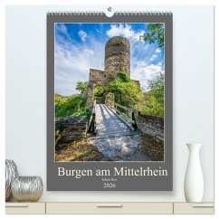 Cover Burgen am Mittelrhein (hochwertiger Premium Wandkalender 2026 DIN A2 hoch), Kunstdruck in Hochglanz