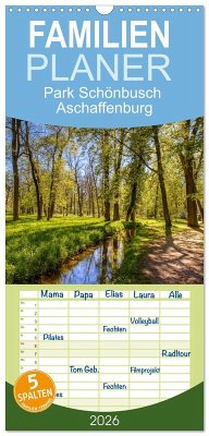 Cover Familienplaner 2026 - Park Schönbusch Aschaffenburg mit 5 Spalten (Wandkalender, 21 x 45 cm) CALVENDO