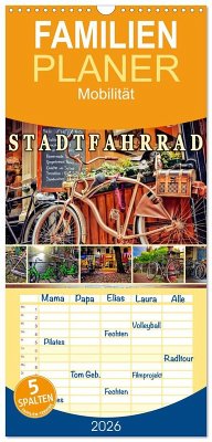 Familienplaner 2026 - Stadtfahrrad mit 5 Spalten (Wandkalender, 21 x 45 cm) CALVENDO Familienplaner 2026 - Stadtfahrrad mit 5 Spalten (Wandkalender, 21 x 45 cm) CALVENDO