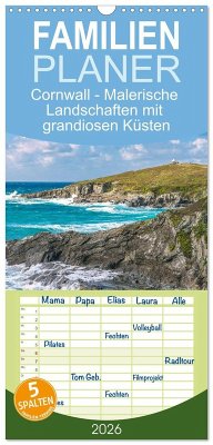 Familienplaner 2026 - Cornwall - Malerische Landschaften mit grandiosen Küsten mit 5 Spalten (Wandkalender, 21 x 45 cm) CALVENDO Familienplaner 2026 - Cornwall - Malerische Landschaften mit grandiosen Küsten mit 5 Spalten (Wandkalender, 21 x 45 cm) CALVENDO