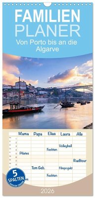 Familienplaner 2026 - Von Porto bis an die Algarve mit 5 Spalten (Wandkalender, 21 x 45 cm) CALVENDO Familienplaner 2026 - Von Porto bis an die Algarve mit 5 Spalten (Wandkalender, 21 x 45 cm) CALVENDO