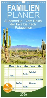 Familienplaner 2026 - Südamerika - Vom Reich der Inka bis nach Patagonien mit 5 Spalten (Wandkalender, 21 x 45 cm) CALVENDO Cover Familienplaner 2026 - Südamerika - Vom Reich der Inka bis nach Patagonien mit 5 Spalten (Wandkalender, 21 x 45 cm) CALVENDO