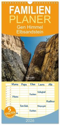 Familienplaner 2026 - Gen Himmel - Elbsandstein mit 5 Spalten (Wandkalender, 21 x 45 cm) CALVENDO Familienplaner 2026 - Gen Himmel - Elbsandstein mit 5 Spalten (Wandkalender, 21 x 45 cm) CALVENDO