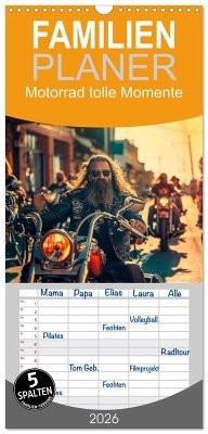 Familienplaner 2026 - Motorrad tolle Momente mit 5 Spalten (Wandkalender, 21 x 45 cm) CALVENDO Familienplaner 2026 - Motorrad tolle Momente mit 5 Spalten (Wandkalender, 21 x 45 cm) CALVENDO