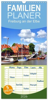 Cover Familienplaner 2026 - Freiburg an der Elbe mit 5 Spalten (Wandkalender, 21 x 45 cm) CALVENDO