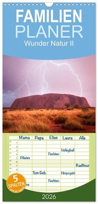 Cover Familienplaner 2026 - Wunder Natur II mit 5 Spalten (Wandkalender, 21 x 45 cm) CALVENDO