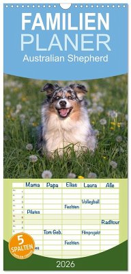 Familienplaner 2026 - Australian Shepherd mit 5 Spalten (Wandkalender, 21 x 45 cm) CALVENDO Familienplaner 2026 - Australian Shepherd mit 5 Spalten (Wandkalender, 21 x 45 cm) CALVENDO