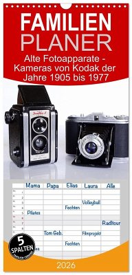 Familienplaner 2026 - Alte Fotoapparate - Kameras von Kodak der Jahre 1905 bis 1977 mit 5 Spalten (Wandkalender, 21 x 45 cm) CALVENDO Familienplaner 2026 - Alte Fotoapparate - Kameras von Kodak der Jahre 1905 bis 1977 mit 5 Spalten (Wandkalender, 21 x 45 cm) CALVENDO
