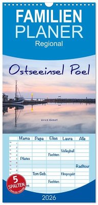 Cover Familienplaner 2026 - Osteeinsel Poel mit 5 Spalten (Wandkalender, 21 x 45 cm) CALVENDO