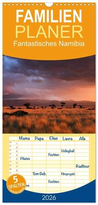Familienplaner 2026 - Fantastisches Namibia mit 5 Spalten (Wandkalender, 21 x 45 cm) CALVENDO
