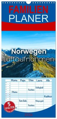Familienplaner 2026 - Norwegen Luftaufnahmen mit 5 Spalten (Wandkalender, 21 x 45 cm) CALVENDO Familienplaner 2026 - Norwegen Luftaufnahmen mit 5 Spalten (Wandkalender, 21 x 45 cm) CALVENDO