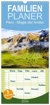 Cover Familienplaner 2026 - Peru - Magie der Anden mit 5 Spalten (Wandkalender, 21 x 45 cm) CALVENDO