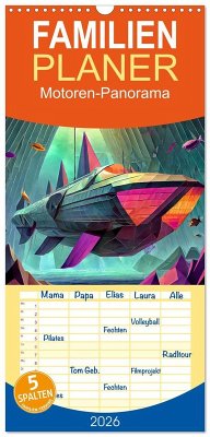 Familienplaner 2026 - Motoren-Panorama mit 5 Spalten (Wandkalender, 21 x 45 cm) CALVENDO Familienplaner 2026 - Motoren-Panorama mit 5 Spalten (Wandkalender, 21 x 45 cm) CALVENDO