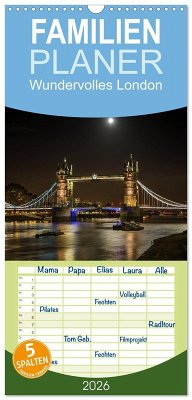Familienplaner 2026 - Wundervolles London mit 5 Spalten (Wandkalender, 21 x 45 cm) CALVENDO Familienplaner 2026 - Wundervolles London mit 5 Spalten (Wandkalender, 21 x 45 cm) CALVENDO
