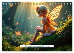 Le grand voyage au pays des fées (Calendrier de bureau 2026 DIN A5 vertical), CALVENDO calendrier mensuel