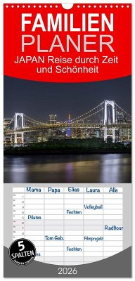 Familienplaner 2026 - JAPAN Reise durch Zeit und Schönheit mit 5 Spalten (Wandkalender, 21 x 45 cm) CALVENDO