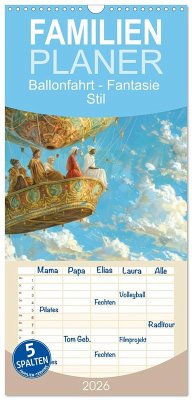 Familienplaner 2026 - Ballonfahrt - Fantasie Stil mit 5 Spalten (Wandkalender, 21 x 45 cm) CALVENDO Cover Familienplaner 2026 - Ballonfahrt - Fantasie Stil mit 5 Spalten (Wandkalender, 21 x 45 cm) CALVENDO