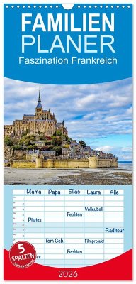 Familienplaner 2026 - Faszination Frankreich mit 5 Spalten (Wandkalender, 21 x 45 cm) CALVENDO Cover Familienplaner 2026 - Faszination Frankreich mit 5 Spalten (Wandkalender, 21 x 45 cm) CALVENDO