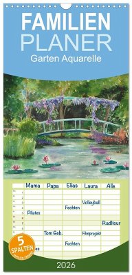 Familienplaner 2026 - Garten Aquarelle mit 5 Spalten (Wandkalender, 21 x 45 cm) CALVENDO Familienplaner 2026 - Garten Aquarelle mit 5 Spalten (Wandkalender, 21 x 45 cm) CALVENDO