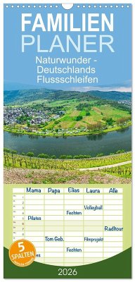 Familienplaner 2026 - Naturwunder - Deutschlands Flussschleifen mit 5 Spalten (Wandkalender, 21 x 45 cm) CALVENDO Familienplaner 2026 - Naturwunder - Deutschlands Flussschleifen mit 5 Spalten (Wandkalender, 21 x 45 cm) CALVENDO